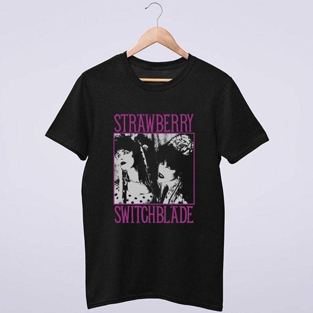 Strawberry Switchblade Band Graphic T-Shirt Music Fan Retro Style Streetwear Tee